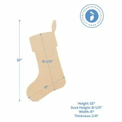 Cheap 🎉 Woodpeckers Crafts, DIY Unfinished Wood 18" Stocking Cutout Pack of 12 🌟 -Cheap Christmas Crafts Store woodpeckers crafts diy unfinished wood 18 stocking cutout pack of 1214128944 a02NOWA