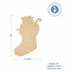 Promo 🔥 Woodpeckers Crafts, DIY Unfinished Wood 18" Stuffed Stocking Cutout Pack of 12 😉 -Cheap Christmas Crafts Store woodpeckers crafts diy unfinished wood 18 stuffed stocking cutout pack of 1214129066 a02NOWA