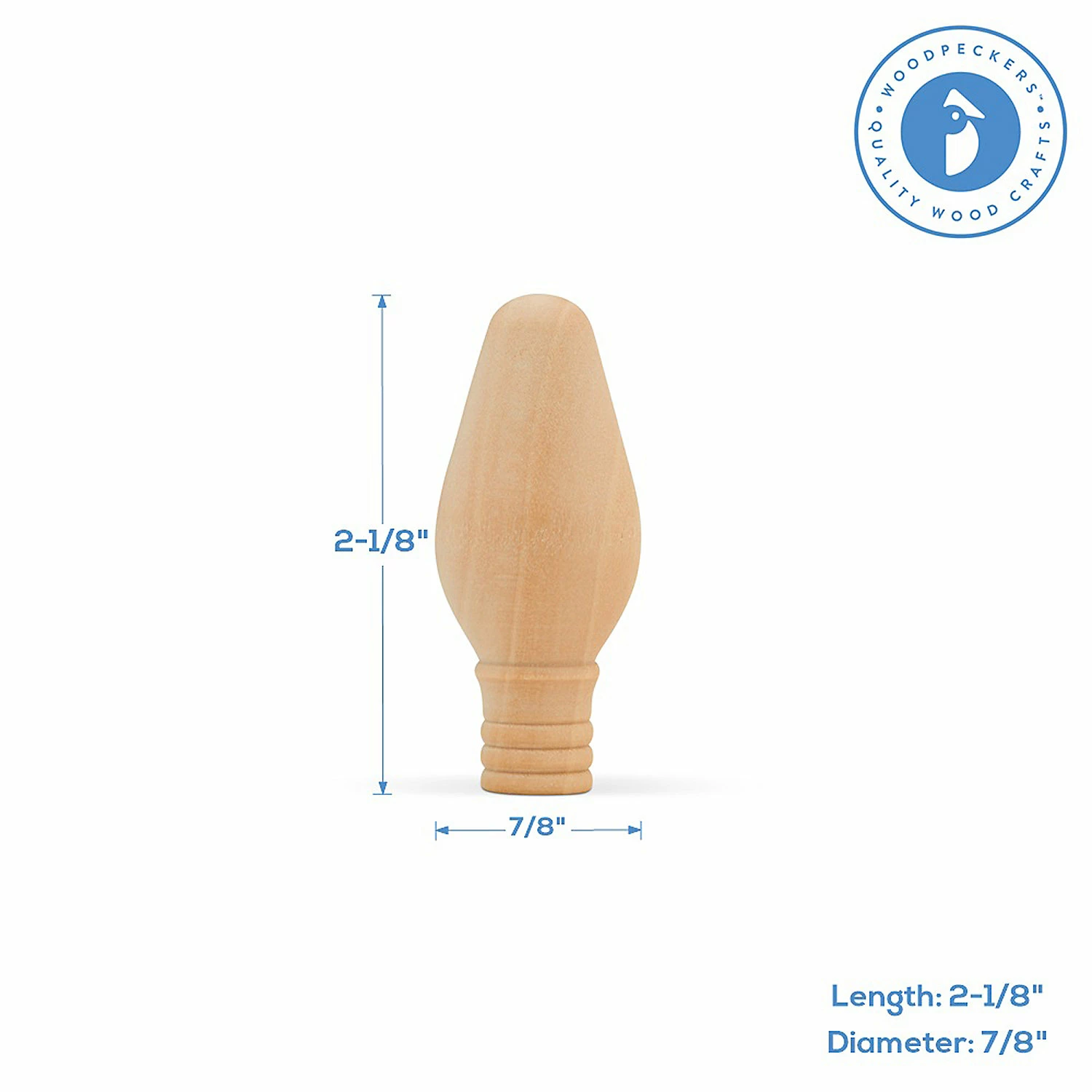 Outlet π₯ Woodpeckers Crafts, DIY Unfinished Wood 2-1/8" π Christmas Light Bulb, Pack of 25 π₯° 4 Outlet π₯ Woodpeckers Crafts, DIY Unfinished Wood 2-1/8" π Christmas Light Bulb, Pack of 25 π₯° - Image 4