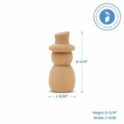 Buy 💯 Woodpeckers Crafts, DIY Unfinished Wood 2-3/4" Snowman Peg Dolls, Pack of 12 🤩 -Cheap Christmas Crafts Store woodpeckers crafts diy unfinished wood 2 3 4 snowman peg dolls pack of 1214122148 a03NOWA