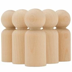 Budget 👍 Woodpeckers Crafts, DIY Unfinished Wood 2-3/8" Man Peg Dolls, Pack of 50 🔥