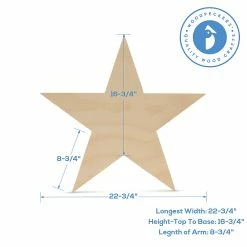 Wholesale 🎁 Woodpeckers Crafts, DIY Unfinished Wood 24" Star Cutout, Pack of 2 🧨 -Cheap Christmas Crafts Store woodpeckers crafts diy unfinished wood 24 star cutout pack of 214120813 a03NOWA