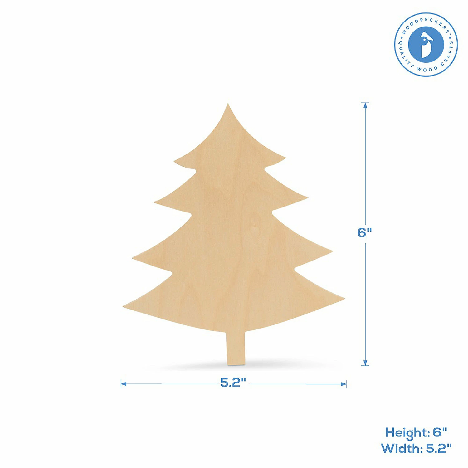Wholesale π Woodpeckers Crafts, DIY Unfinished Wood 6" π Christmas Tree Cutout, Pack of 12 β 3 Wholesale π Woodpeckers Crafts, DIY Unfinished Wood 6" π Christmas Tree Cutout, Pack of 12 β - Image 3