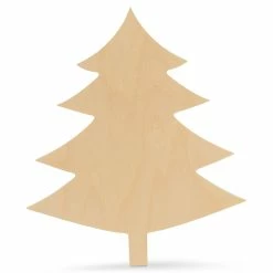 Hot Sale ✨ Woodpeckers Crafts, DIY Unfinished Wood 6" 🎅 Christmas Tree Cutout, Pack of 25 😀