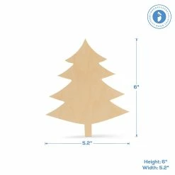 Cheapest 👏 Woodpeckers Crafts, DIY Unfinished Wood 6" 🎄 Christmas Tree Cutout, Pack of 50 😉 -Cheap Christmas Crafts Store woodpeckers crafts diy unfinished wood 6 christmas tree cutout pack of 5014121797 a02NOWA