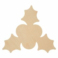 Outlet 🧨 Woodpeckers Crafts, DIY Unfinished Wood 6" Holly Cutout Pack of 6 😍