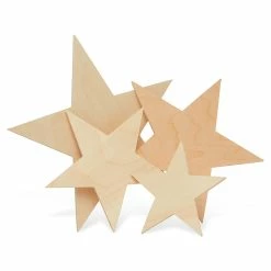 Cheapest 😍 Woodpeckers Crafts, DIY Unfinished Wood 6" Star Cutout, Pack of 25 ⭐