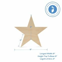 Best reviews of 😀 Woodpeckers Crafts, DIY Unfinished Wood 8" Star Cutout, Pack of 10 ✨ -Cheap Christmas Crafts Store woodpeckers crafts diy unfinished wood 8 star cutout pack of 1014120823 a03NOWA