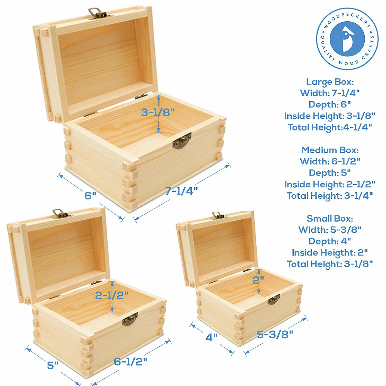 Best deal π― Woodpeckers Crafts, DIY Unfinished Wood Set of 3 Nesting Boxes, Pack of 2 βοΈ 4 Best deal π― Woodpeckers Crafts, DIY Unfinished Wood Set of 3 Nesting Boxes, Pack of 2 βοΈ - Image 4