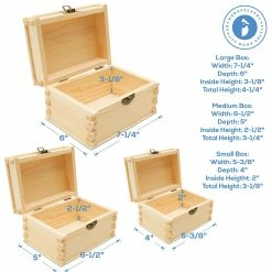 Cheapest 🔥 Woodpeckers Crafts, DIY Unfinished Wood Set of 3 Nesting Boxes, Pack of 5 🌟 -Cheap Christmas Crafts Store woodpeckers crafts diy unfinished wood set of 3 nesting boxes pack of 514121941 a03NOWA
