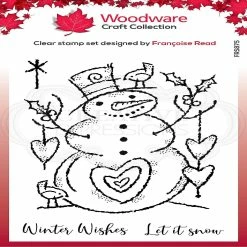 Best reviews of ✔️ Woodware Craft Collection Woodware Clear Singles Loving Snowman 4 in x 6 in Stamp 🛒