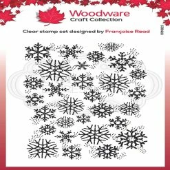 Discount π― Woodware Craft Collection Woodware Clear Singles Snowflake Flurry 38 in x 26 in Stamp β