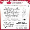 Budget 🎁 Woodware Craft Collection Woodware Clear Singles Special 🎄 Christmas Words 4 in x 6 in Stamp 💯