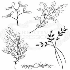 Cheapest ✨ Woodware Craft Collection Woodware Clear Stamps 🎄 Christmas Greenery ✨